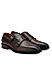 Coffee Croco Textured Monk Straps