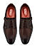 Coffee Croco Textured Monk Straps