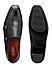 Black Plain Leather Monk Straps