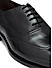 Black Leather Derby Shoes