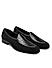 Black Croco Textured Loafers