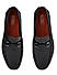 Black Signato Leather Moccasins