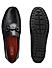 Black Signato Leather Moccasins