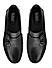 Black Monk Strap Style Moccasins