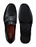 Black Monk Strap Style Moccasins