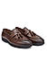 Brown Leather Loafers With Tassels