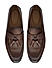 Brown Leather Loafers With Tassels