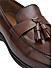 Brown Leather Loafers With Tassels