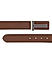 Brown Plain Leather Men's Belt