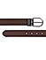 Black & Brown Plain Leather Reversible Men's Belt