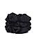 Set Of 3 Black Scrunchie Rubber Band