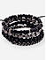 The Bro Code Black Set of 4 Skull Bracelet Set For Men