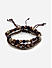 The Bro Code Black Set of 3 Multipack Elasticated Semi Precious Beaded Bracelet For Men