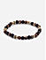 The Bro Code Black Set of 3 Multipack Elasticated Semi Precious Beaded Bracelet For Men