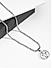 The Bro Code Silver Plated Stone Studded Ganesh Pendant Necklace for Men