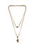 The Bro Code Gold Plated Double Layer Hamsa Necklace For Men