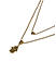 The Bro Code Gold Plated Double Layer Hamsa Necklace For Men