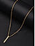 The Bro Code Gold Plated Bar Pendant Necklace for Men