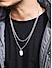 The Bro Code Silver Plated Dog Tag Layered Necklace for Men