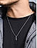 The Bro Code Silver Plated Bar Pendant Necklace for Men