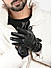 The Bro Code Black Special Winter Seasonal Wear PU Material Gloves For Men 