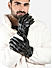 The Bro Code Black Special Winter Seasonal Wear PU Material Gloves For Men 