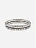 Fida  Silver Plated CZ Stone Studded Bangles Set of 2 - 2.6