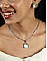 Fida Cute Silver Plated Geometric American Diamond Studded Party Wear Alloy Jewellery Set For Women