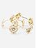  ToniQ Ethnic Traditional Set Of 2 Gold Plated Kundan Pearl Bangle Set(Size-2.4)