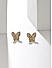 Toniq Gold Plated American Diamond studded Butterfly Stud Earrings for Women