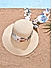 Women Papyrus Cream Floral printed Scarf  Summer Beach Hat