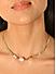 Toniq Golden white single pearl choker necklace for women