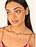 Toniq Golden white single pearl choker necklace for women