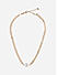 Toniq Golden white single pearl choker necklace for women