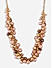 Toniq Ravishing Multi Gold Plated Floral Beads Fusion Look Alloy Choker Necklace For Women 