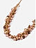 Toniq Ravishing Multi Gold Plated Floral Beads Fusion Look Alloy Choker Necklace For Women 