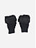 Toniq Sightly Black  Special Winter  Seasonal Wear Fur Glove For Women Pair