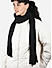 Toniq Classy Black  Special Winter  Seasonal Wear Synthetic Wool Stole For Women 