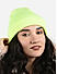 Toniq Attractive Neon Green  Special Winter  Seasonal Wear Synthetic Wool Cap For Women 