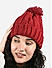 Toniq Pretty Maroon  Special Winter  Seasonal Wear Fur Cap For Women 