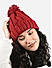 Toniq Pretty Maroon  Special Winter  Seasonal Wear Fur Cap For Women 