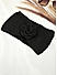 Toniq Charming Black  Special Winter  Seasonal Wear Synthetic Wool Hair Band For Women 