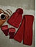 Toniq Stylish Red Winter Special Combo of 1 Beanie, 1 Stole and 1 Pair of Hand Gloves for Women