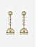 Fida White Ethnic Wedding Dome Shape Pearl Temple Women Jhumki Earrings