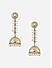 Fida White Ethnic Wedding Dome Shape Pearl Temple Women Jhumki Earrings