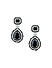 Fida Silver Black Cocktail Party American Diamond Luxurious Women Drop Earrings