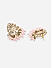 Baby Pink & Mehendi Gold Pearl Drop Earrings