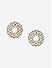 Women Gold Plated Kundan Studded Stud Earrings