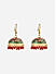 Women Gold Plated Multicolor Jhumkas Earrings