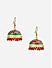 Women Gold Plated Multicolor Jhumkas Earrings